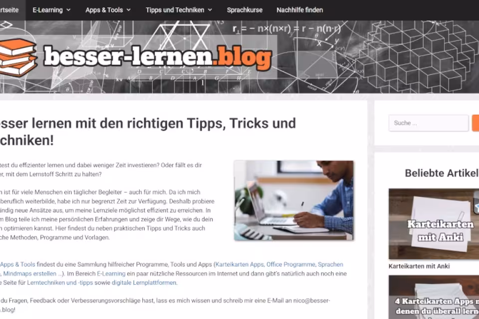 Website besser-lernen.blog