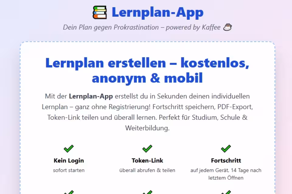 Website lernplan-erstellen.de